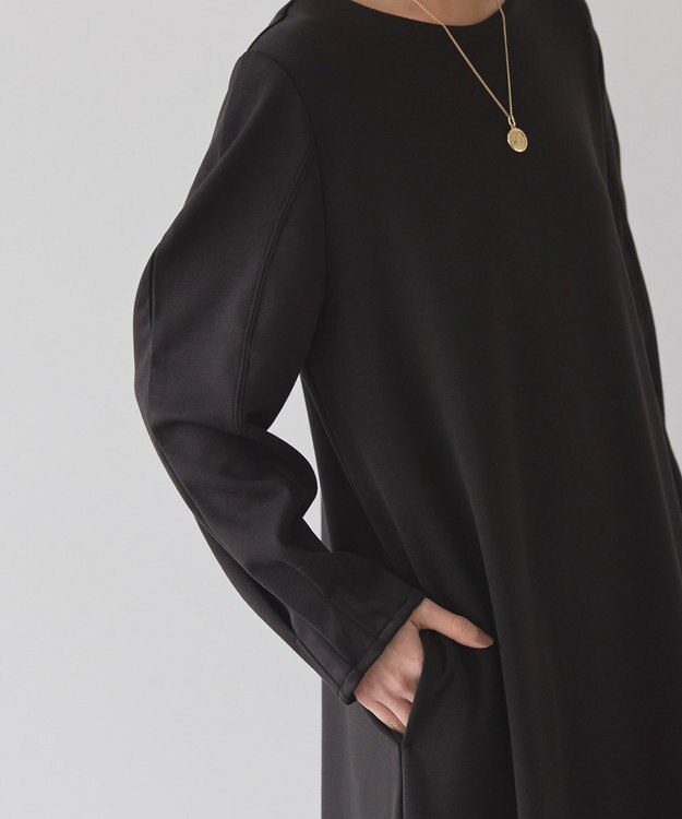 AMERICAN HOLIC 袖コンシャスポンチワンピース Black