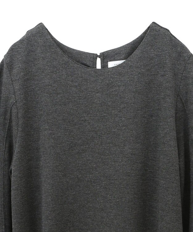 AMERICAN HOLIC 袖コンシャスポンチワンピース Gray Mixture