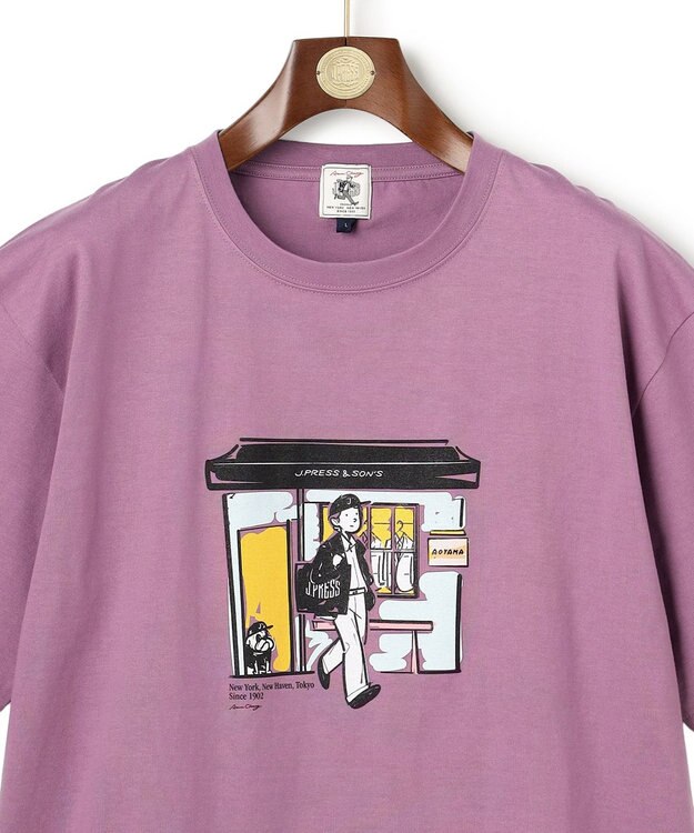 J.PRESS MEN 【AaronChang】【UNISEX】グラフィック Tシャツ パープル系