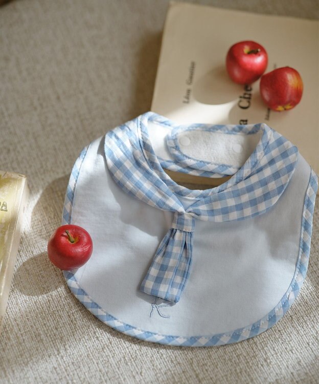 組曲 KIDS ギンガム スタイ ブルー系3