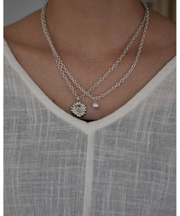 yoaa シルバー925 キクネックレス シルバー925