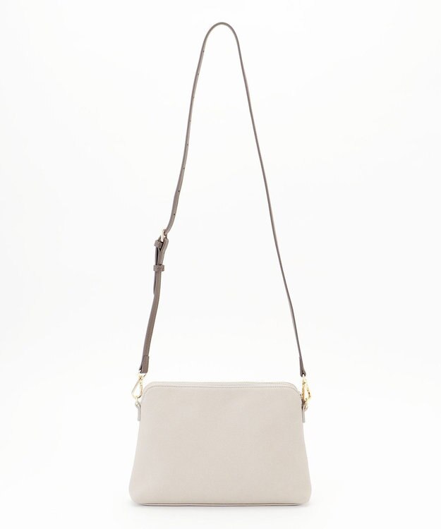 J.PRESS LADIES 【2点セット・A4サイズ収納可】MULTIトートバッグ ライトグレージュ×モカ系