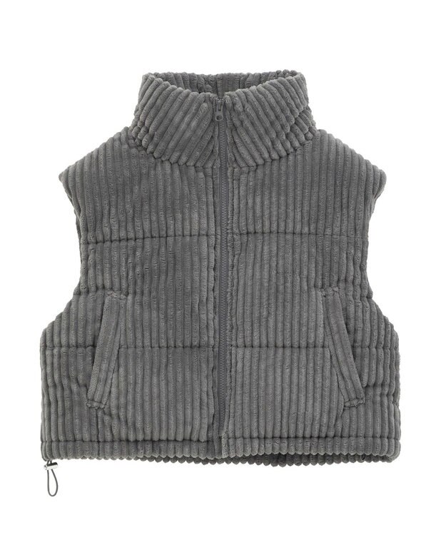 Green Parks ・ｓｗｉｎｇ　ｂｙ　ワイドコールベスト Charcoal Gray