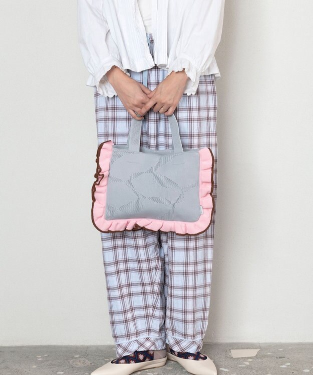 TRICOTE フリルミニトート 39NAVY
