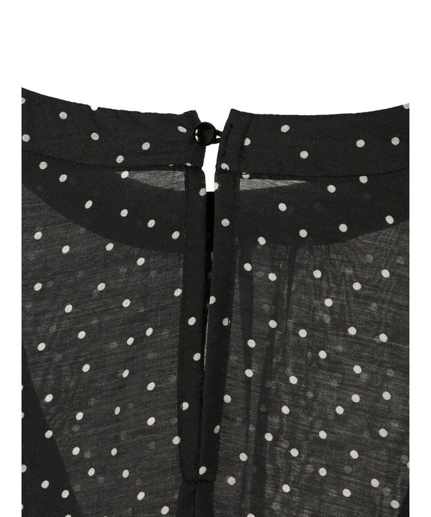 AMERICAN HOLIC 接触冷感シアーフリルブラウス Dot