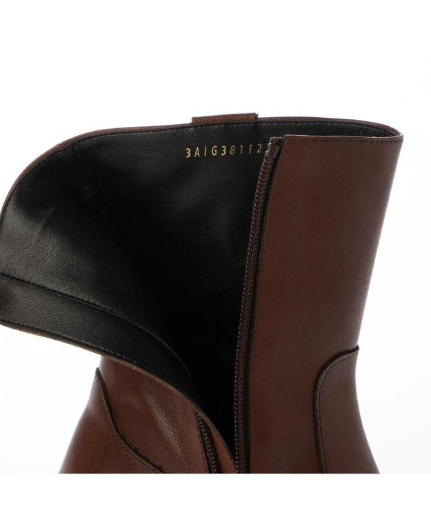 ing <ing>カジュアルハーフブーツ ブラウン