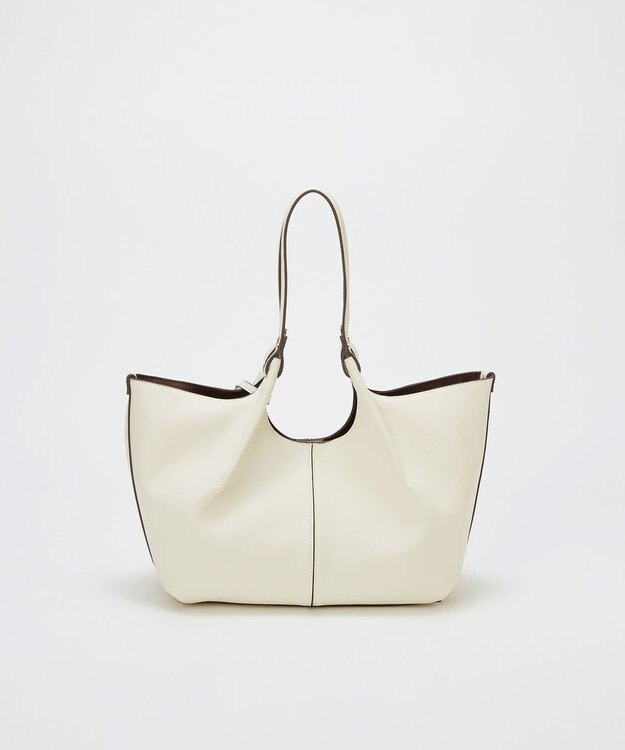 TOPKAPI 【TREASURE TOPKAPI】ソフトレザー センターステッチ 2way トートバッグ オフ