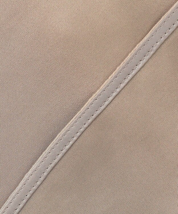 ICB L 【WEB＆一部店舗限定】 DrapySatin ボウタイブラウス モカ系