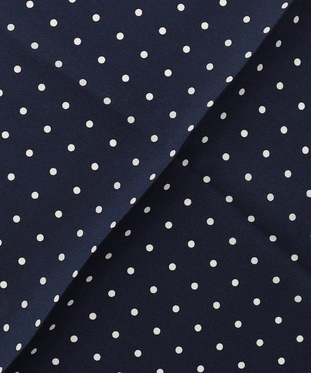 J.PRESS MEN ハンドプリントドット チーフ ダルブルー系5