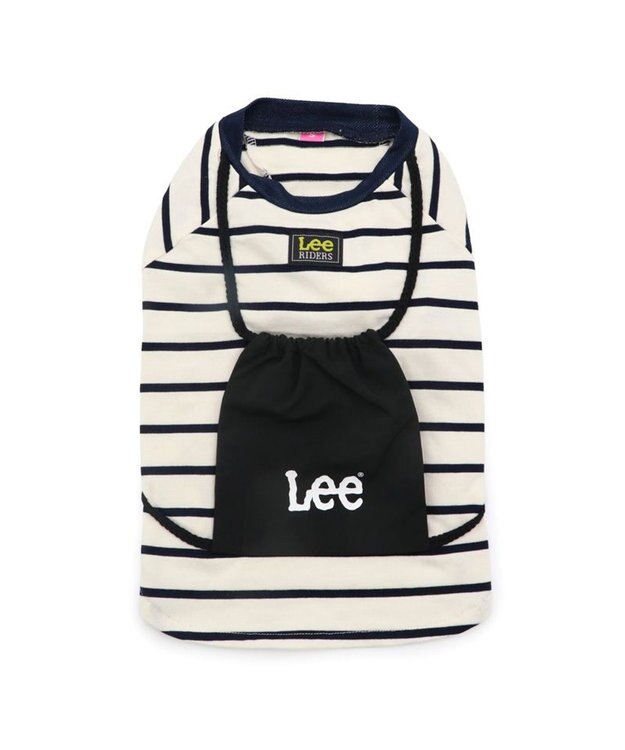 PET PARADISE Lee ナップサック付き Ｔシャツ 中型犬 大型犬 ホワイト×ブラック