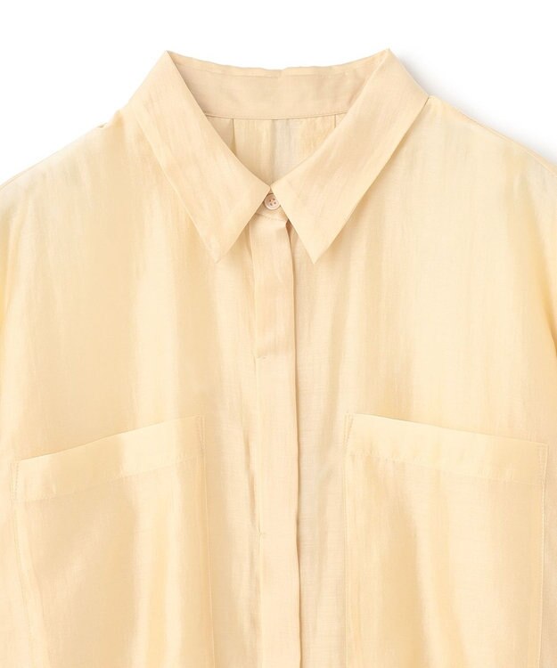 UNFILO シアーオーバーシャツ ライトイエロー