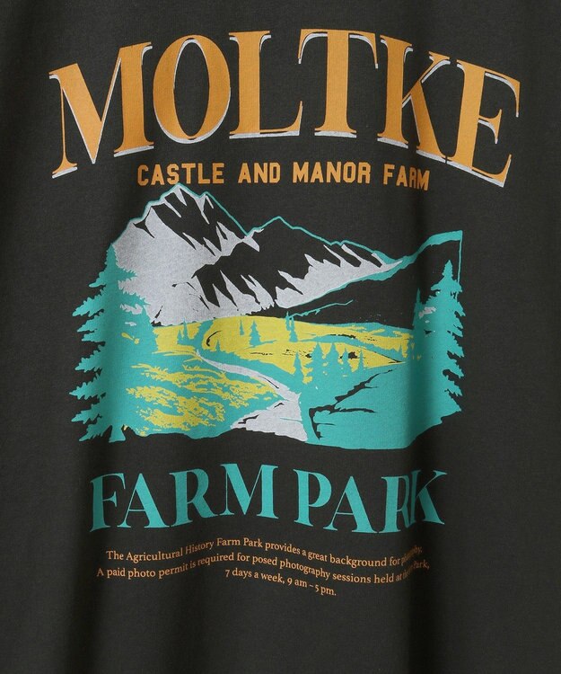 AMERICAN HOLIC FARM PARKプリントTシャツ Charcoal Gray