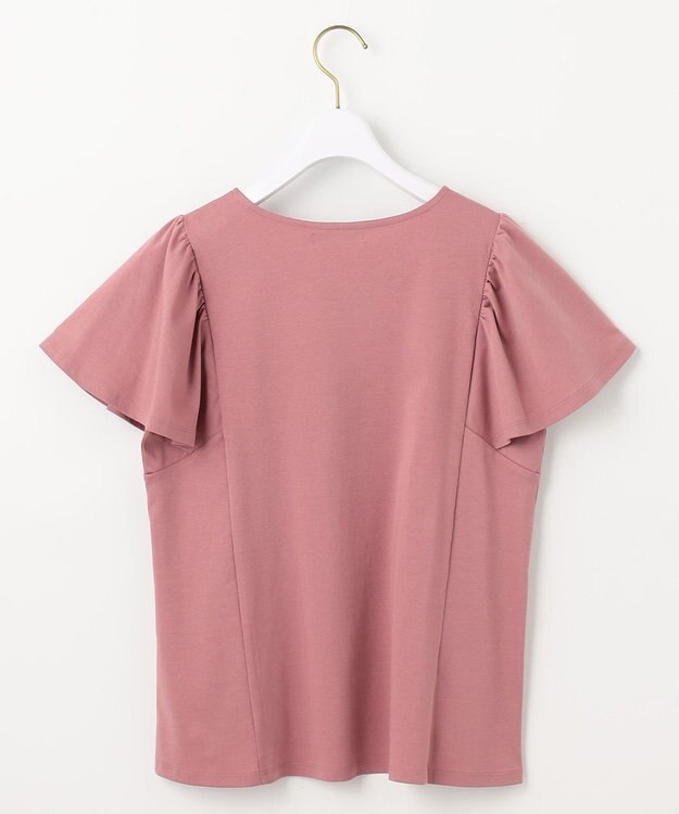 ANY SIS 【接触冷感】美人 フリルスリーブ カットソー ピンク