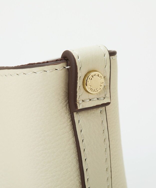 TOPKAPI 【TREASURE TOPKAPI】ソフトレザー センターステッチ 2way トートバッグ オフ