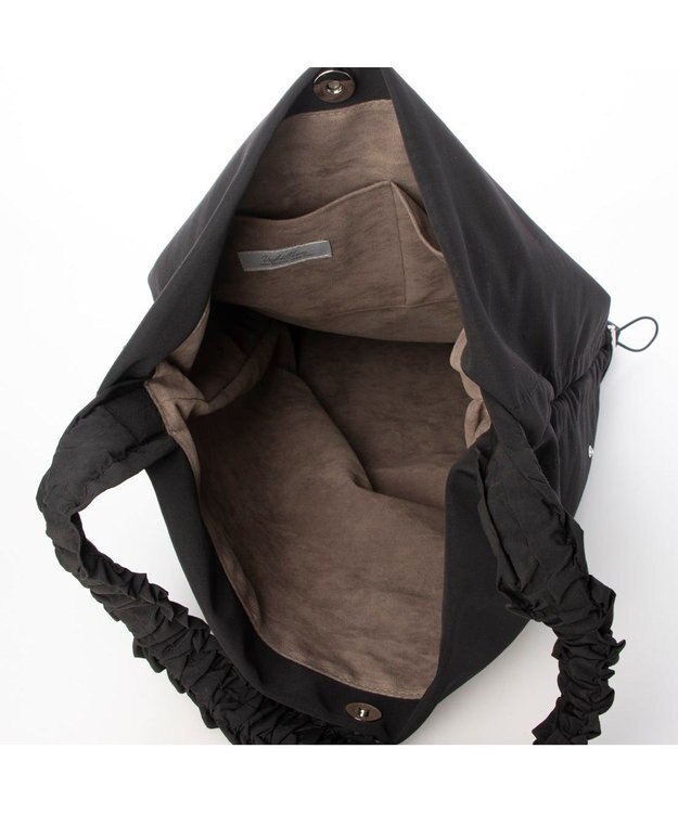 UNBILLION カシュカシュ cachecache / ビジュー付きワンハンドルトート ブラック