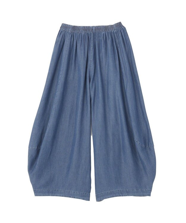 YECCA VECCA デニムコクーンドレープパンツ Black