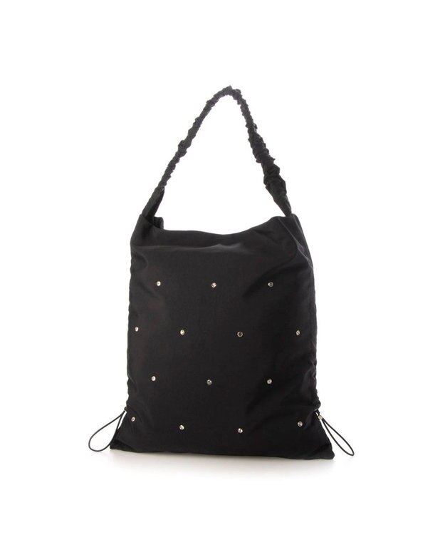 UNBILLION カシュカシュ cachecache / ビジュー付きワンハンドルトート ブラック