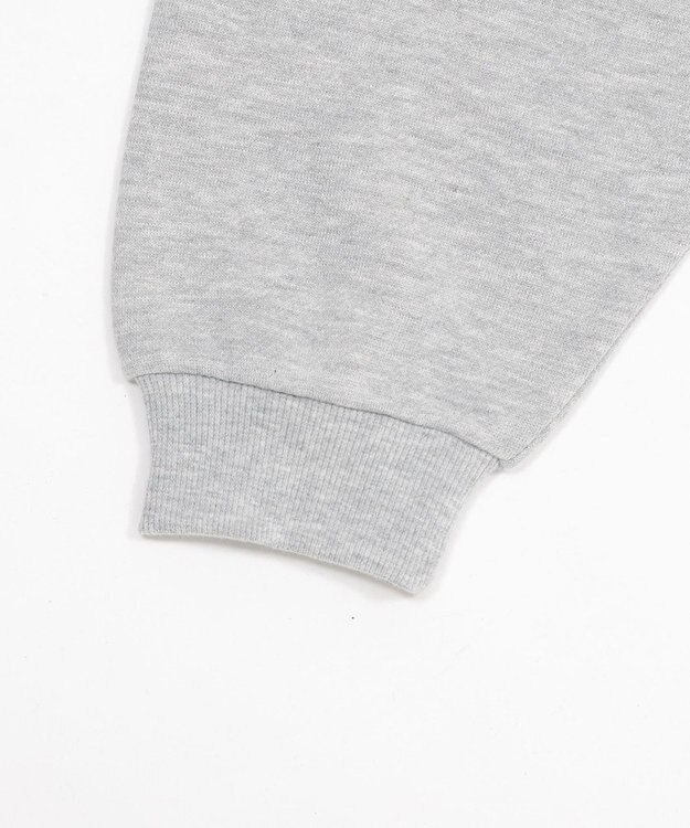 WEGO 裏起毛ファーフードBIGZIPパーカー 杢グレー