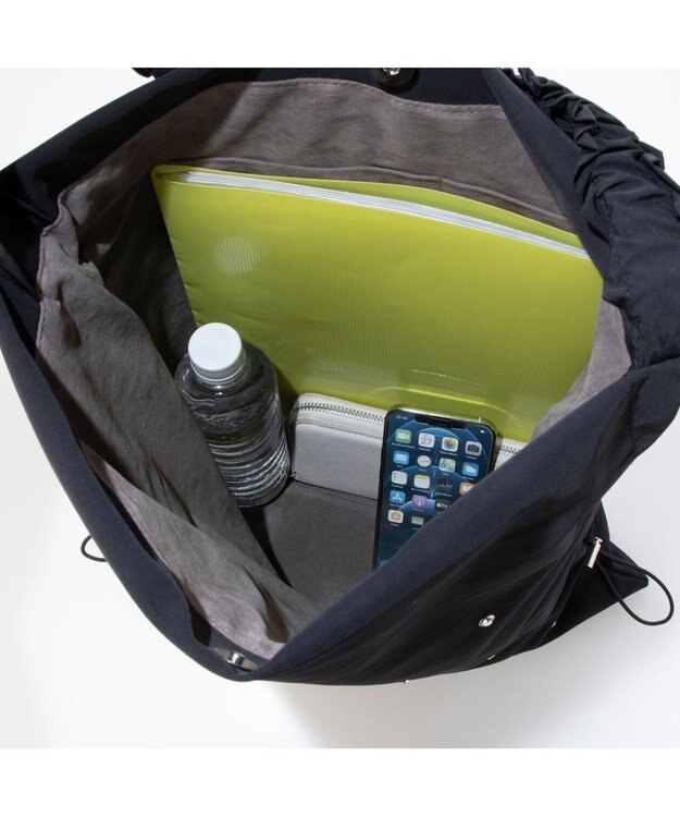 UNBILLION カシュカシュ cachecache / ビジュー付きワンハンドルトート ブラック