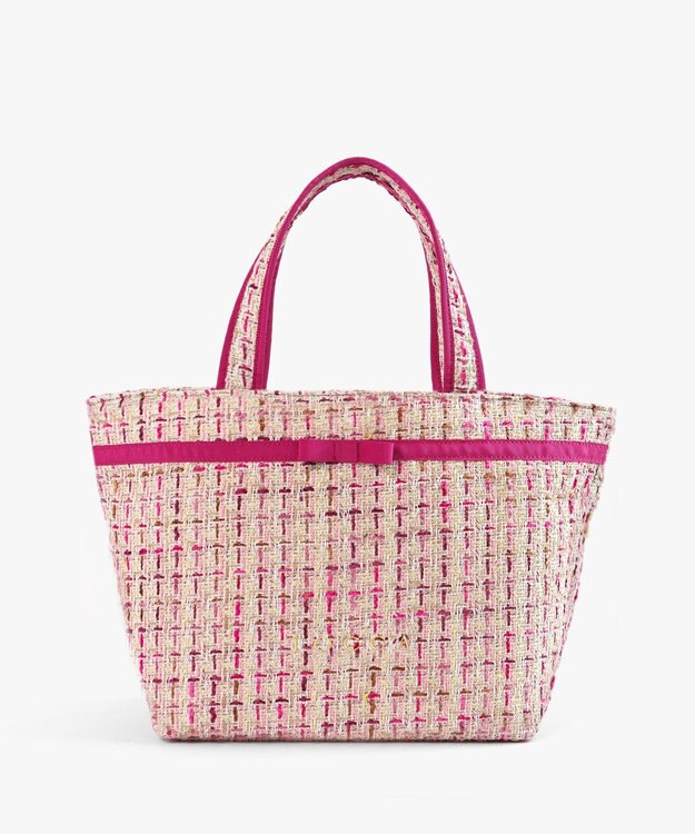 TOCCA 【キャンセル分販売中！】30th Anniversary MY PRECIOUS CUSTOMIZED BAG カスタマイズバッグ ピンクツイード×細リボン×ショートショルダー