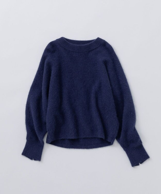 組曲 S 【手洗い可】フラッフィー ファーニット ミッドナイトネイビー系