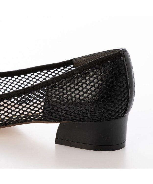 MODE ET JACOMO <carino>ポインテッドトゥメッシュパンプス ブラック