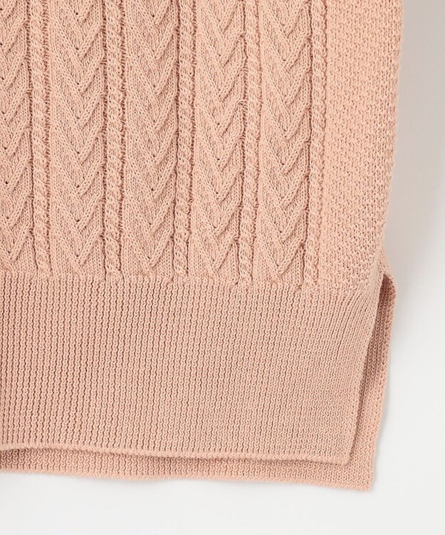 J.PRESS LADIES L 【洗える】 TSUBOMI WG ニット ライトオレンジ系