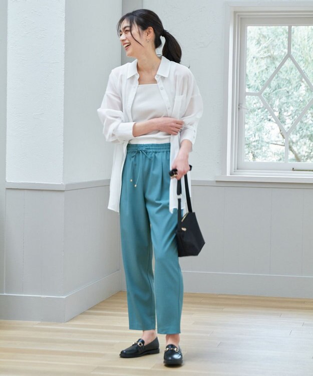 ANY シアーストライプシャツ オフ