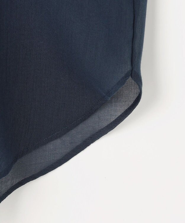 組曲 エアリーボイルシアー シャツ ネイビー系