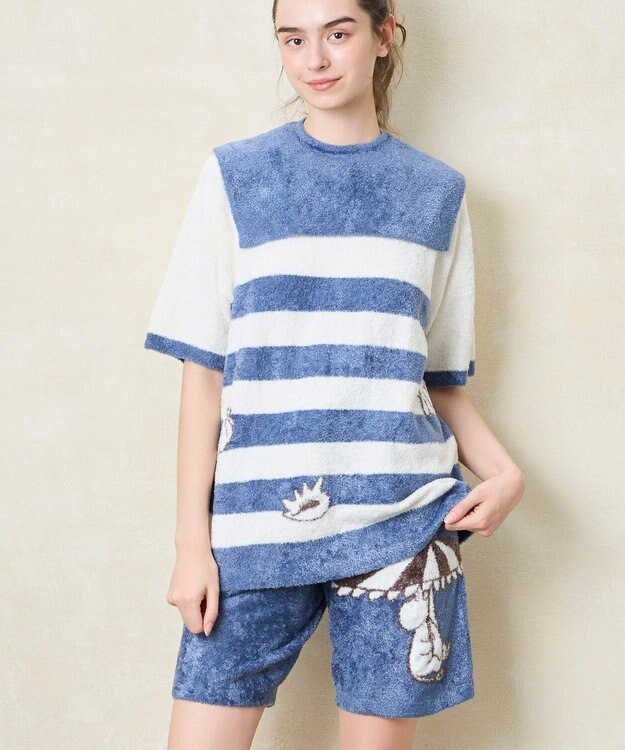 une nana cool 【ムーミン】MOOMIN × une nana ccol　プルオーバー&ハーフパンツセット KO