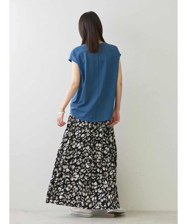 AMERICAN HOLIC 接触冷感フレンチスリーブカットプルオーバー Blue