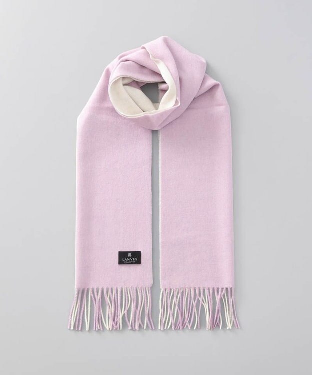 AURORA LANVIN COLLECTION（ランバン コレクション） カシミヤ１００％マフラー ライトパープル