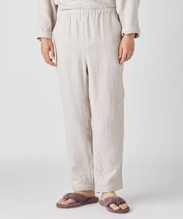 UCHINO マシュマロガーゼシンプルパジャマ ユニセックス ベージュ