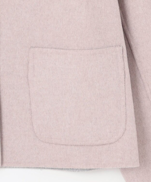 J.PRESS LADIES L 【リバーシブル】ウールナイロン リバー ショート コート ベージュ系