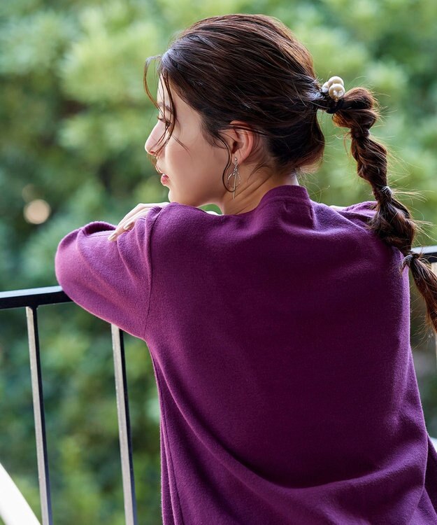 Tiaclasse  3粒パールヘアゴム オフホワイトA