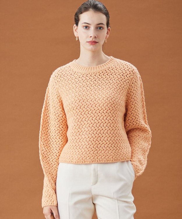 BEIGE， VARENNE / ショートレングスニット Peach