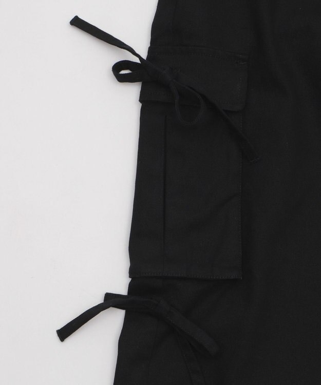 WEGO サイドリボンカーゴパンツ ブラック