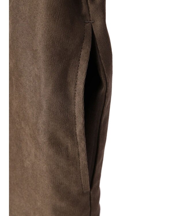 Green Parks マイクロピケシャツワンピース Camel