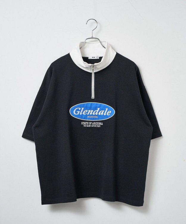 WEGO ヘビーウエイトサークルロゴハーフZIPT（S） ブラック