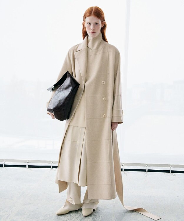 JOSEPH ライトダブルフェイスアニメーション　ロングコート Oat