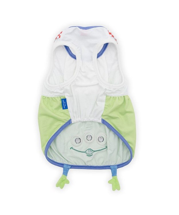 PET PARADISE ディズニー トイ・ストーリー エイリアン お顔 ポケットクール タンクトップ 小型犬 グリーン