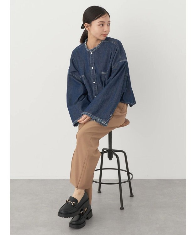 earth music&ecology ２ｗａｙピンタックテーパードパンツ Beige