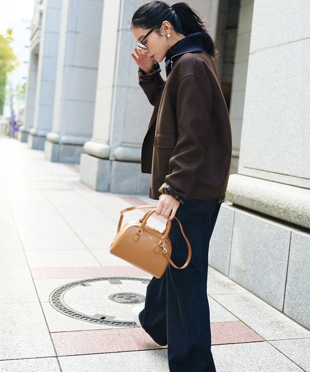 23区 【Oggi掲載】ミニ ボストンバッグ キャメル系