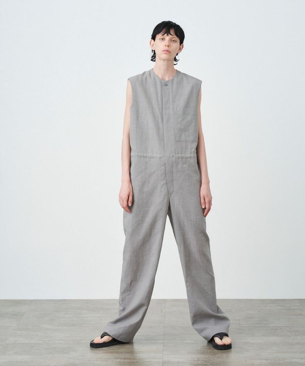 ATON KYOTO TSURIZOME LINEN | ジャンプスーツ GRAY