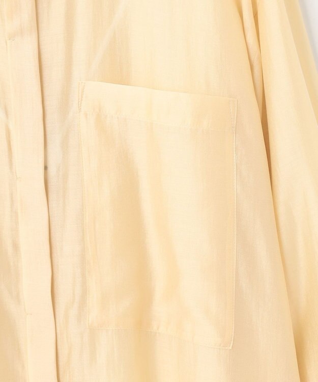 UNFILO シアーオーバーシャツ ライトイエロー