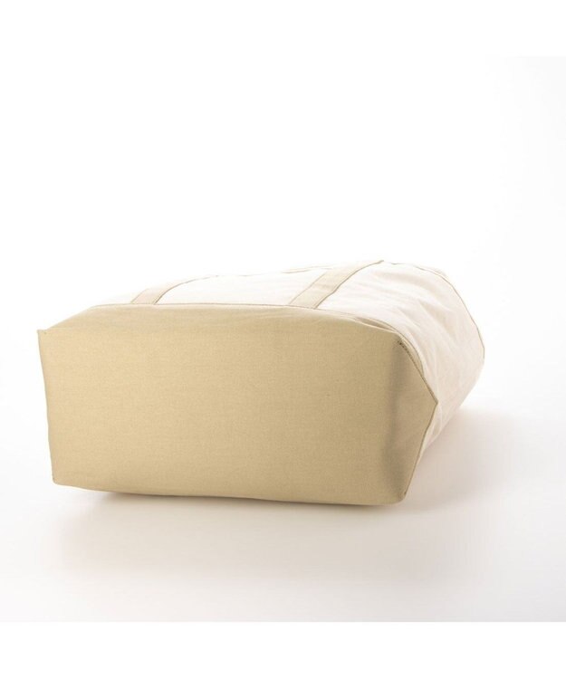 UNBILLION カシュカシュ cachecache / 裏コーディングキャンバスビッグトートバッグ アイボリーミックス