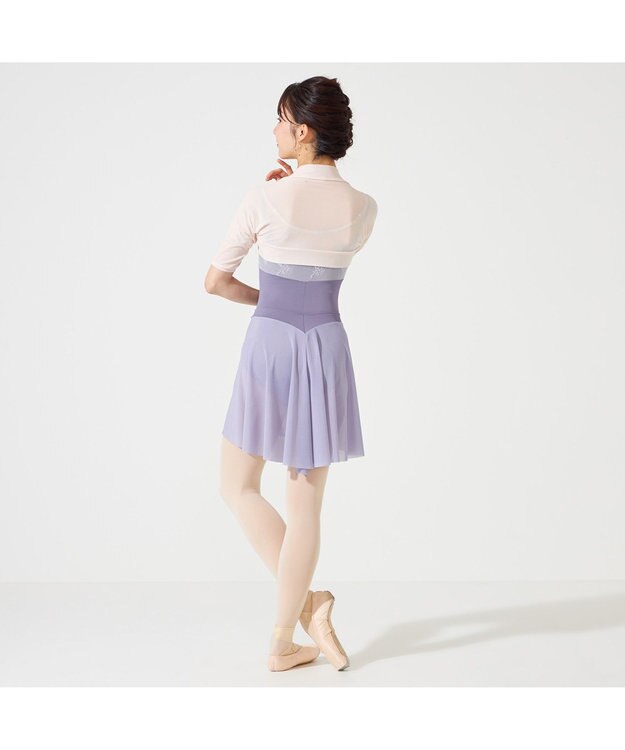 Chacott ハーフスリーブレオタード ヴァイオレット