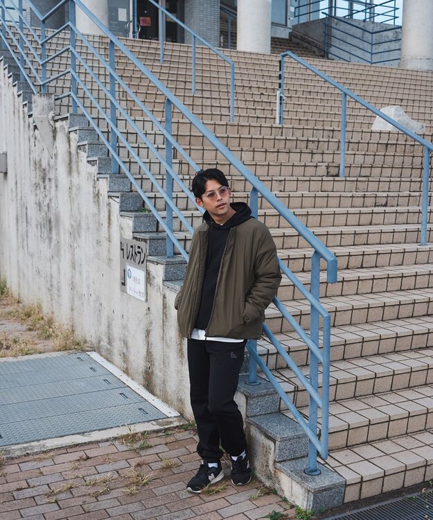 SHARE PARK MENS 【UNISEX】モンスター中綿カーディガン（L・XLサイズ） オリーブ