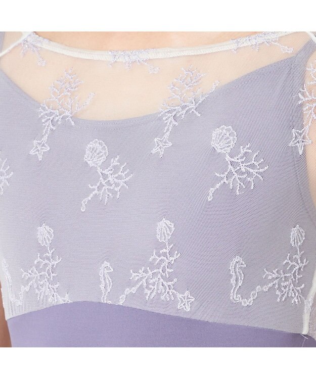 Chacott ハーフスリーブレオタード ヴァイオレット