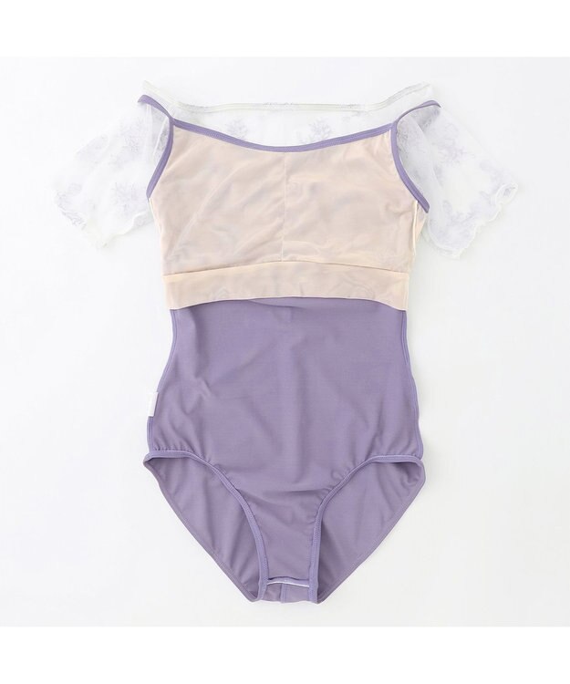 Chacott ハーフスリーブレオタード ヴァイオレット